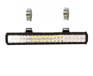 High-performance 126W LED light bar delivering bright 6500K daylight with a flood and spot beam combination. Fits 2″, 2.25″, and 2.5″ tower tubing.